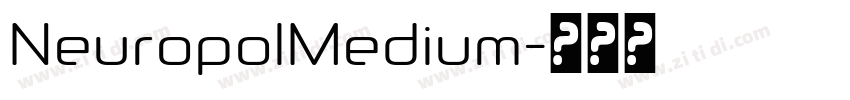 NeuropolMedium字体转换