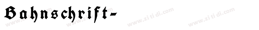 Bahnschrift字体转换