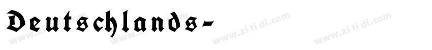 Deutschlands字体转换