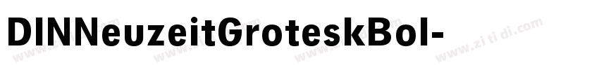 DINNeuzeitGroteskBol字体转换
