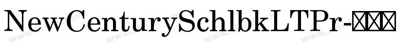 NewCenturySchlbkLTPr字体转换