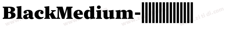 BlackMedium字体转换