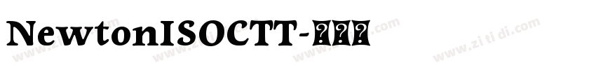 NewtonISOCTT字体转换