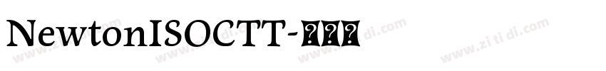 NewtonISOCTT字体转换