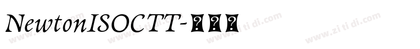 NewtonISOCTT字体转换