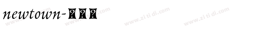 newtown字体转换