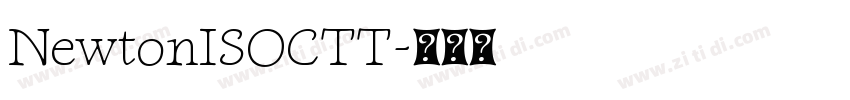 NewtonISOCTT字体转换