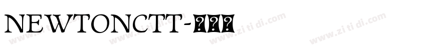 NEWTONCTT字体转换