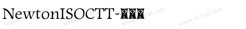NewtonISOCTT字体转换