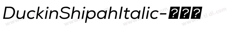 DuckinShipahItalic字体转换