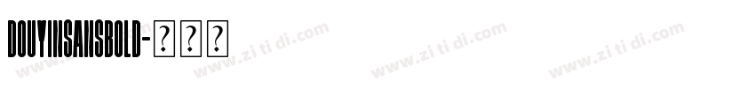 DOUYINSANSBOLD字体转换