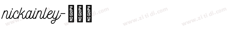 nickainley字体转换