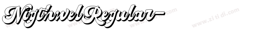 NigthwelRegular字体转换