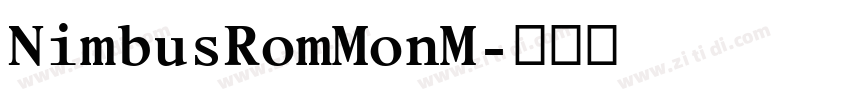 NimbusRomMonM字体转换
