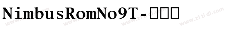NimbusRomNo9T字体转换