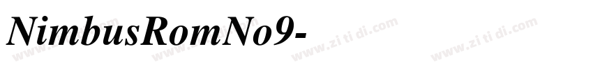 NimbusRomNo9字体转换