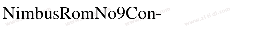 NimbusRomNo9Con字体转换