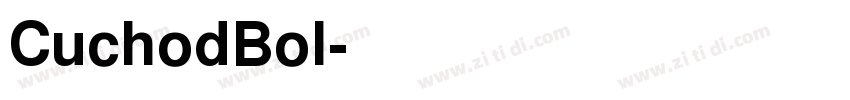 CuchodBol字体转换