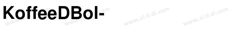 KoffeeDBol字体转换