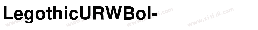 LegothicURWBol字体转换