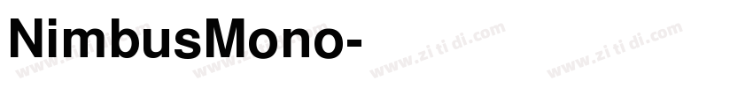 NimbusMono字体转换