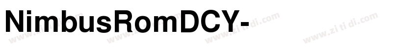 NimbusRomDCY字体转换