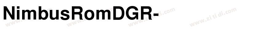 NimbusRomDGR字体转换