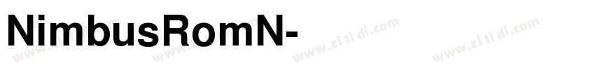 NimbusRomN字体转换