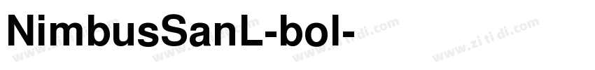 NimbusSanL-bol字体转换
