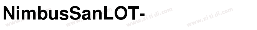 NimbusSanLOT字体转换