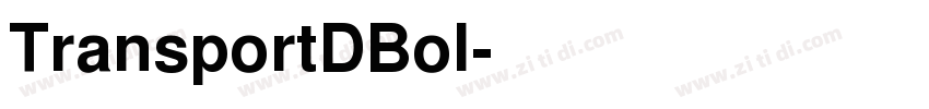 TransportDBol字体转换