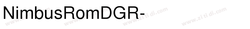 NimbusRomDGR字体转换
