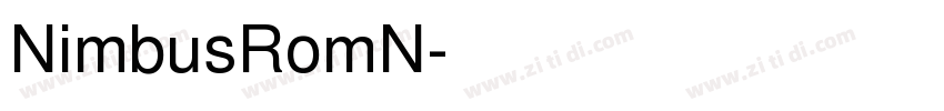 NimbusRomN字体转换