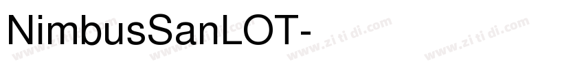 NimbusSanLOT字体转换