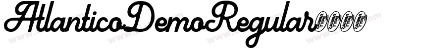 AtlanticoDemoRegular字体转换 AtlanticoDemoRegular字体转换