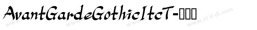 AvantGardeGothicItcT字体转换