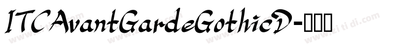 ITCAvantGardeGothicD字体转换