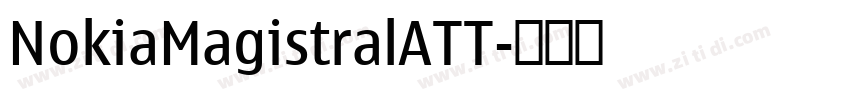 NokiaMagistralATT字体转换