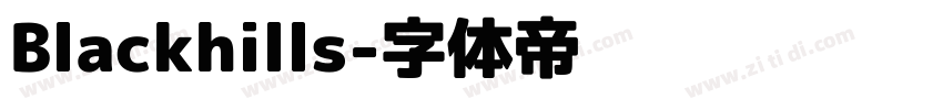 Blackhills字体转换