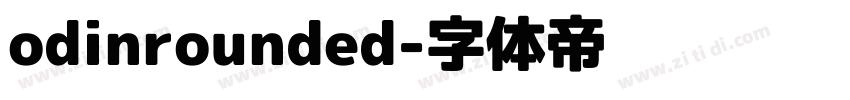odinrounded字体转换