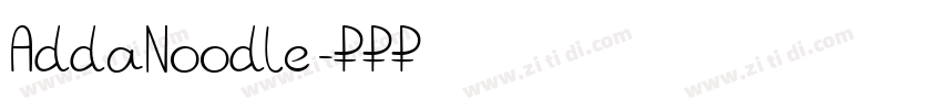 AddaNoodle字体转换