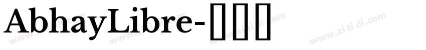 AbhayLibre字体转换