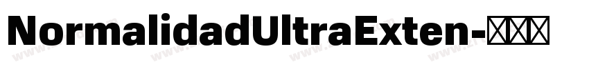 NormalidadUltraExten字体转换
