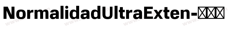 NormalidadUltraExten字体转换