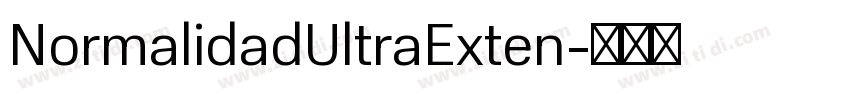 NormalidadUltraExten字体转换