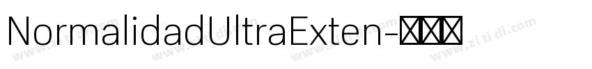 NormalidadUltraExten字体转换
