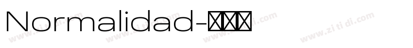 Normalidad字体转换
