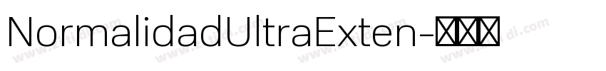 NormalidadUltraExten字体转换