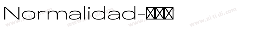 Normalidad字体转换