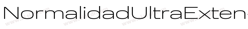 NormalidadUltraExten字体转换